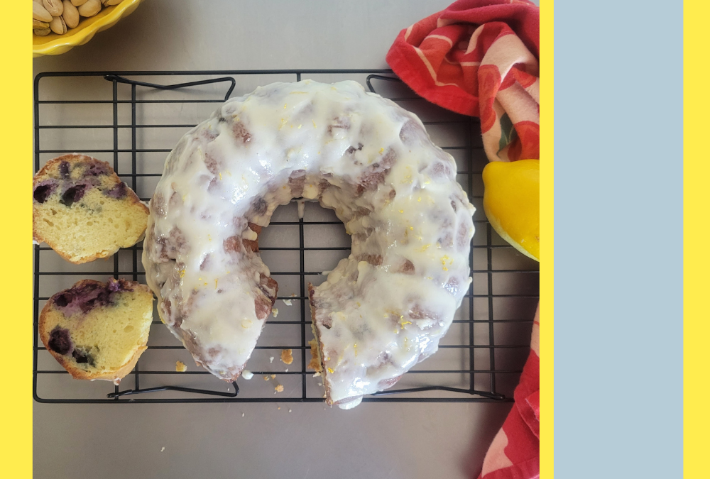 Finnish Kermakakku traditional cream cake / lemon blueberry variation