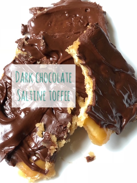 Dark Chocolate toffee bars / Easy to make bars