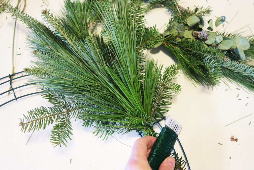 Making a wreath