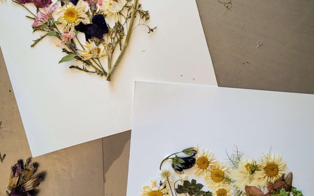 how to use pressed flowers