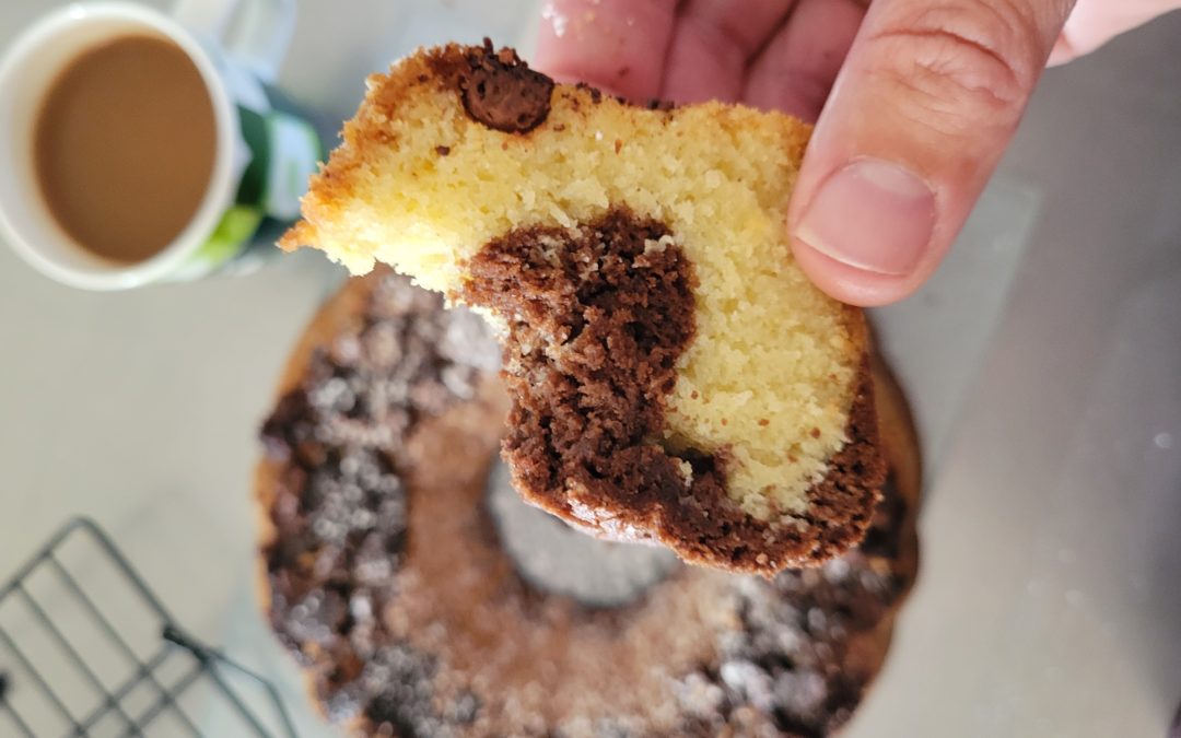 A piece of Finnish tiger cake